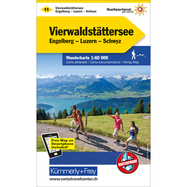 KÜMMERLY+FREY Wanderkarte 325902211 Vierwaldstättersee 1:60'000
