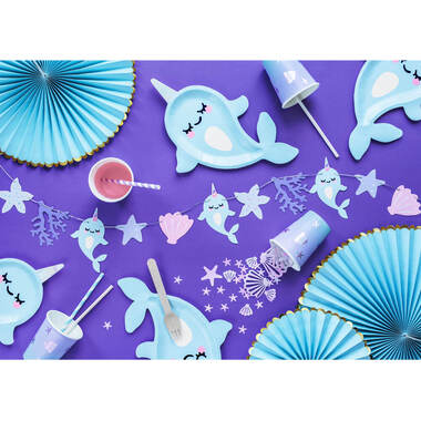 PARTYDECO Girlande 1m GL17 Narwal