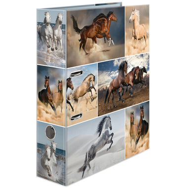 HERMA Motif classeur 7cm 7164 cheveaux A4