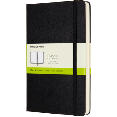 MOLESKINE Notizbuch HC L/A5 628028 blanko, schwarz, 400 Seiten