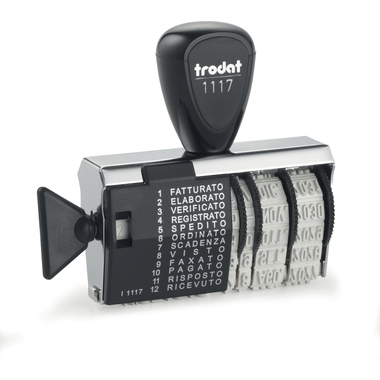 TRODAT Timbro testo I 1117I 12 testi
