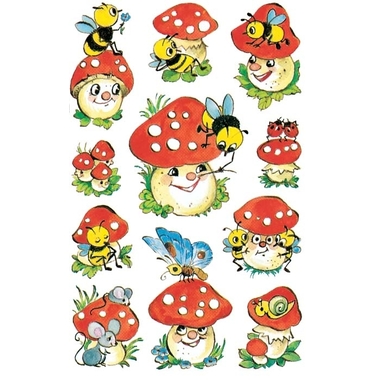 Z-DESIGN Sticker Creative 4304 Pilze 3 Stück