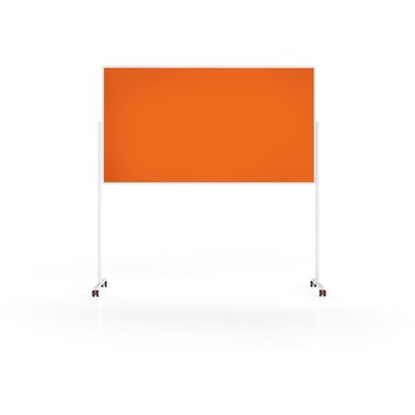 MAGNETOPLAN Design-Moderatorentafel VP 1181144 Filz, orange 1000x1800mm