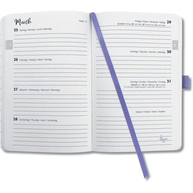JOLIE Agenda Flair 2026 J6124 1W/2S dark purple ML A6
