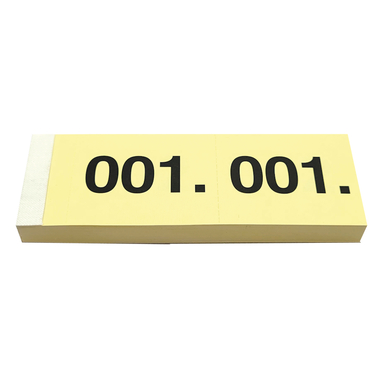 SIMPLEX Garderobenblock Nr. 1-100 13071 gelb 100 Blatt