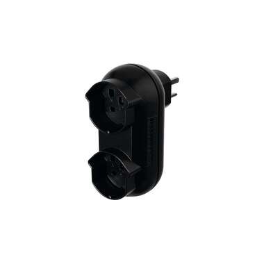 STEFFEN Multi-socket Strong 2x T25, Black