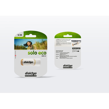 DISK2GO USB-Stick solo eco 16GB 30006801 Type C USB 3.2