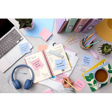 POST-IT Transparent Notes 73x73mm R330-1RSSB blau 36 Blatt