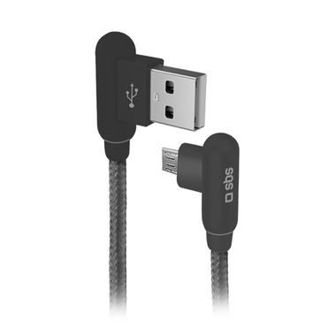 Datenüberragungs- und Ladekabel Micro USB 90°
