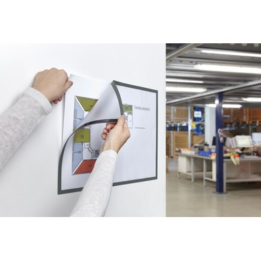 MAGNETOPLAN Cadre aimant magnetofix A3 1130401 gris 5 pcs.