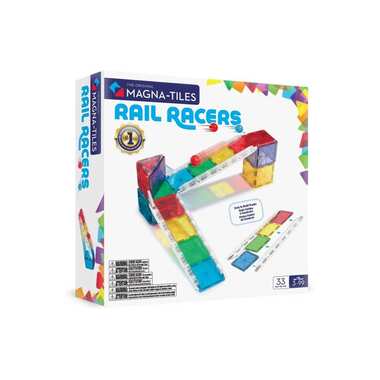 Magna-Tiles Rail Racers 33 Pieces