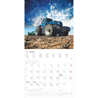 ALPHA EDITION Calendrier 2026 160311 Tracteurs ML 30x30cm