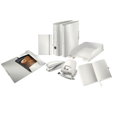 LEITZ Bürolocher NewNeXXt Metall 50060004 arktik weiss 30 Blatt