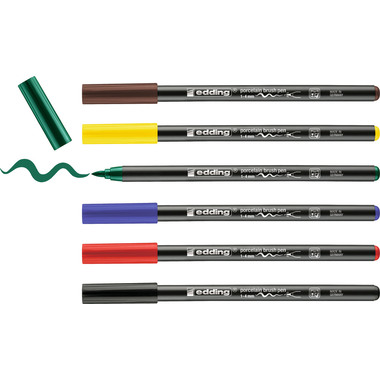 EDDING Porzellanmarker 4200 1-4mm 4200-E6-Fam 6 Family Colours