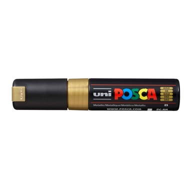 POSCA Marker 8mm PC-8K GOLD MET gold, Keilspitze