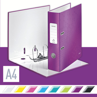 LEITZ Ordner WOW 180° 8cm 10050062 violett A4