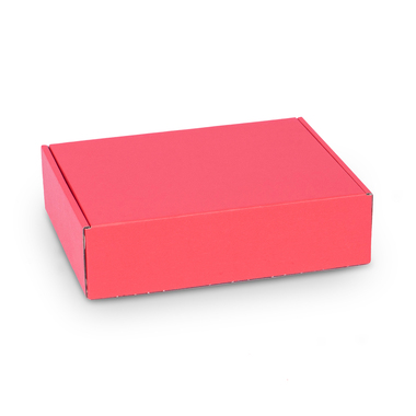 Geschenkbox mit Klappdeckel in rot 232x182x62mm
