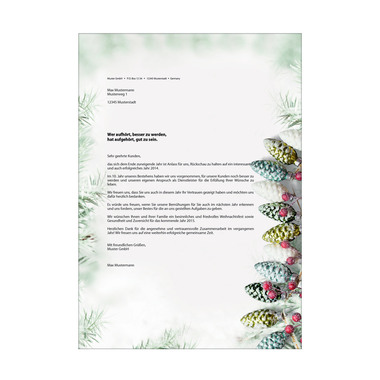 SIGEL Weihnachtspapier A4 DP177 90g,Christmas Garland 100 Bl.