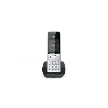 Gigaset Téléphone sans fil Comfort 500 Noir/Argenté