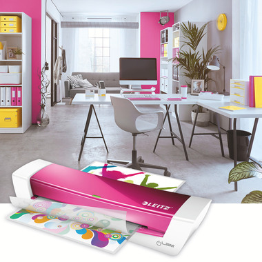 LEITZ Plastificatr. iLAM Home Office 73680023 pink A4