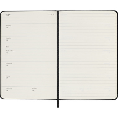 MOLESKINE Agenda Classic Pocket 2026 DHB12WN2Y26 1S/1P nero HC 9x14cm