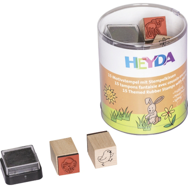 HEYDA Stempel-Dose Frühling 204888484 15 Stück