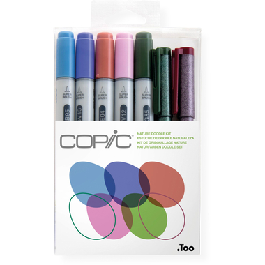 COPIC Marker Ciao 22075672 Nature Doodle kit, 7 pz.