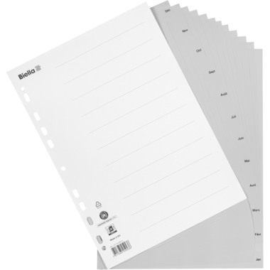 BIELLA Register PP A4 47141491U grau Déc-Jan FR