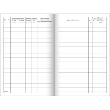FAVORIT Autobetriebskontrolle D/F 5206 12,0×18,0cm 16 Blatt