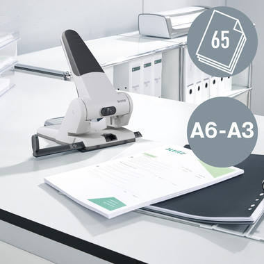 LEITZ Bucatrice Extra Strong 51800035 blu 65 fogli