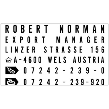 TRODAT Timbro Typomatic 5253 set