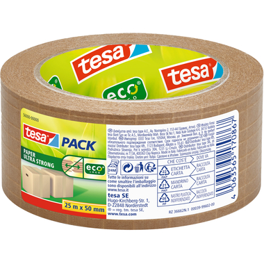 TESA Verpackungsband ECO 50mmx25m 56000-00000 5600000000 ultra strong, braun