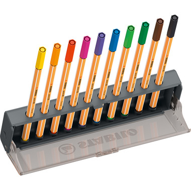 STABILO Fineliner Point 88 0.4mm 8810-5 Klicketui 10 Stück