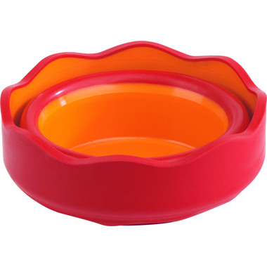 FABER-CASTELL Tazza di acqua CLIC & GO 181517 rosso, per pennello