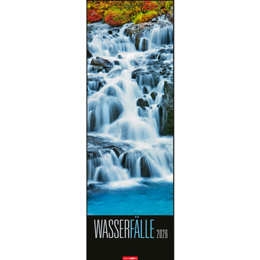 WEINGARTEN Calendario 2026 2951800+26 Wasserfälle DE 34x98cm