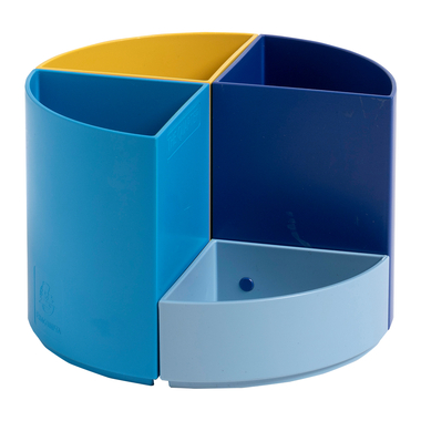 EXACOMPTA Stifteköcher BeeBlue 68202D The Quarter, mehrfarbig