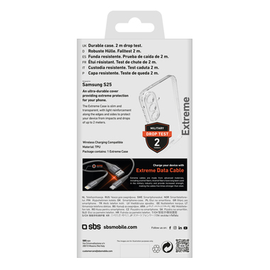Coque Extreme pour Samsung Galaxy S25, avec test de chute de 2 mètres