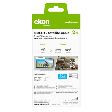 Satellite cable connector F | Ekon