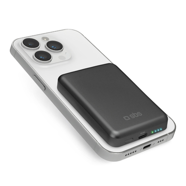 Powerbank 5000 mAh kabellos für iPhone und Android | SBS
