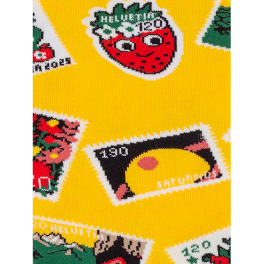 Stamp socks 2025, Dilly Socks, Yellow Collection, 41-46 Socks yellow, eco-tex and GOTS certificate