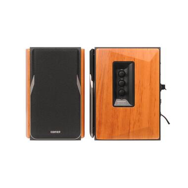 Coppia di diffusori da scaffale Edifier R1380T Marrone, Nero