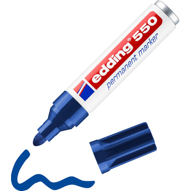 EDDING Marqueur permanent 550 3-4mm 550-3 bleu