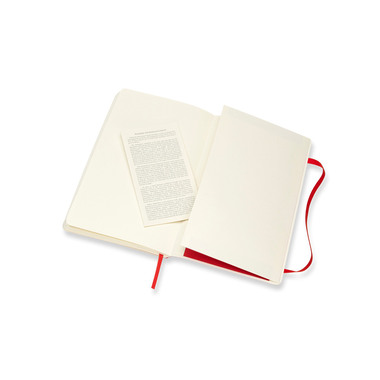 MOLESKINE Carnet L/A5 854658 en blanc,Soft Cover,scarlet