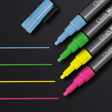 SIGEL Kreidemarker 1-2mm BA179 4 Farben 4 Stück