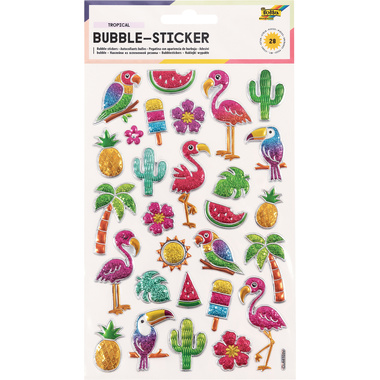 FOLIA Adesivi a bolle 14x21cm 19501 Tropical