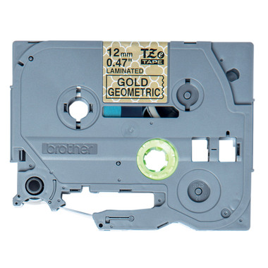 PTOUCH Nastro, plastificato nero/oro TZe-MPGG31 PT-DV600VP 12 mm