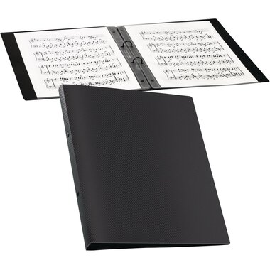 KOLMA Classeur à anneaux mat A4 02.806.06 noir, 2.0 cm, 2 anneaux
