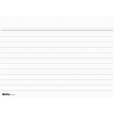 BIELLA Karteikarten liniert 30 A6 23063000U weiss 100 Stück