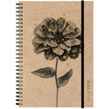 SIMPLEX Agenda Harmony 2026 40607.26 1S/2P Flower ML 14.8x21cm