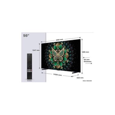 TCL TV 98C6K 98", 3840 x 2160 (Ultra HD 4K), QLED